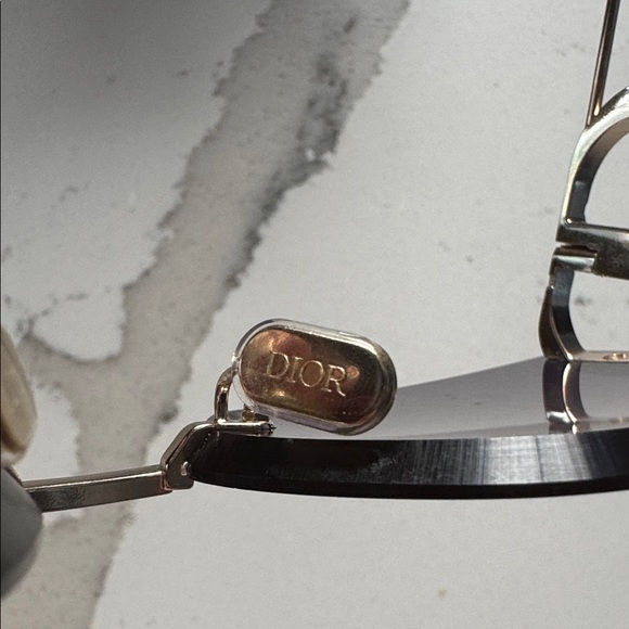 Christian Dior Black and Gold Sunglasses main image 5